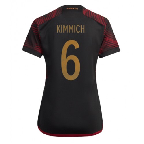 Fotbalové Dres Německo Joshua Kimmich #6 Dámské Venkovní MS 2022 Krátký Rukáv